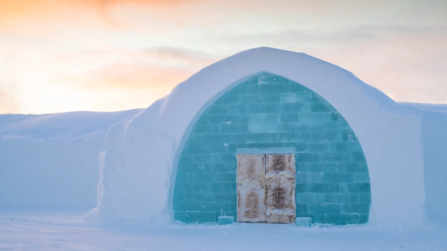Entrance to Icehotel 33