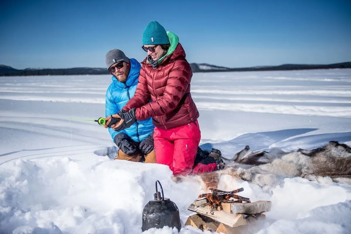 Snowmobile lunch tour