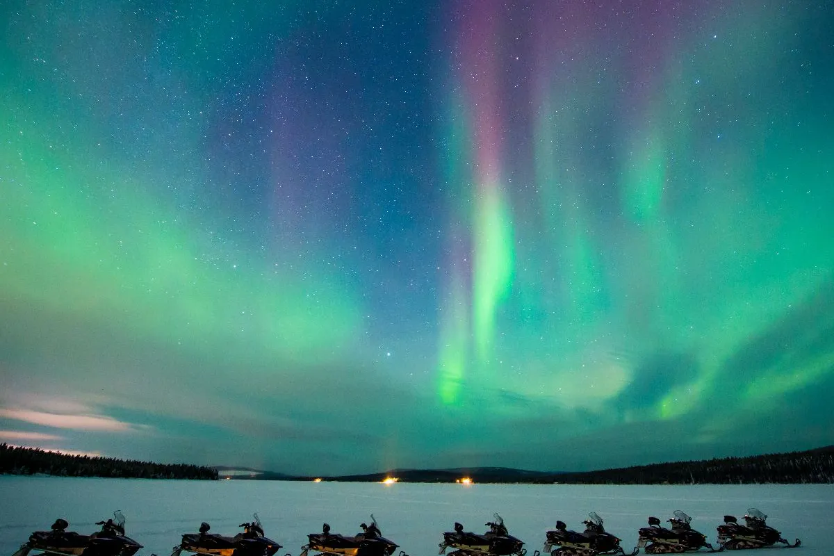 Northern Lights Safari on Snowmobile