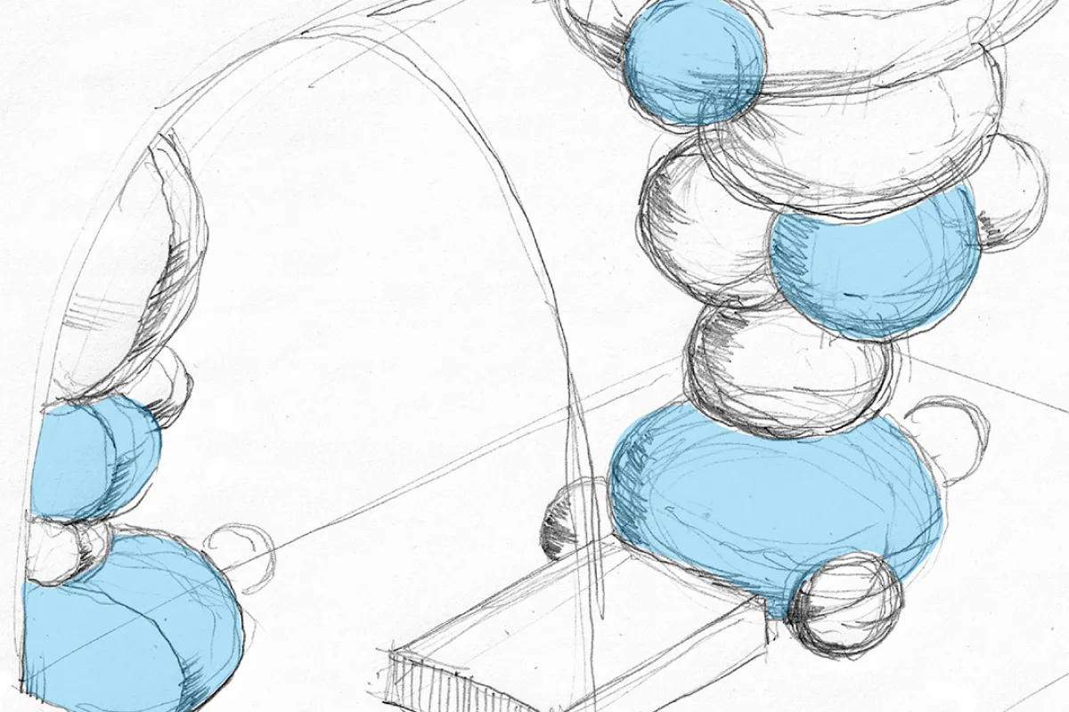 Art Suite Linking the beads by Yasuaki Onishi & Minako Yoshida