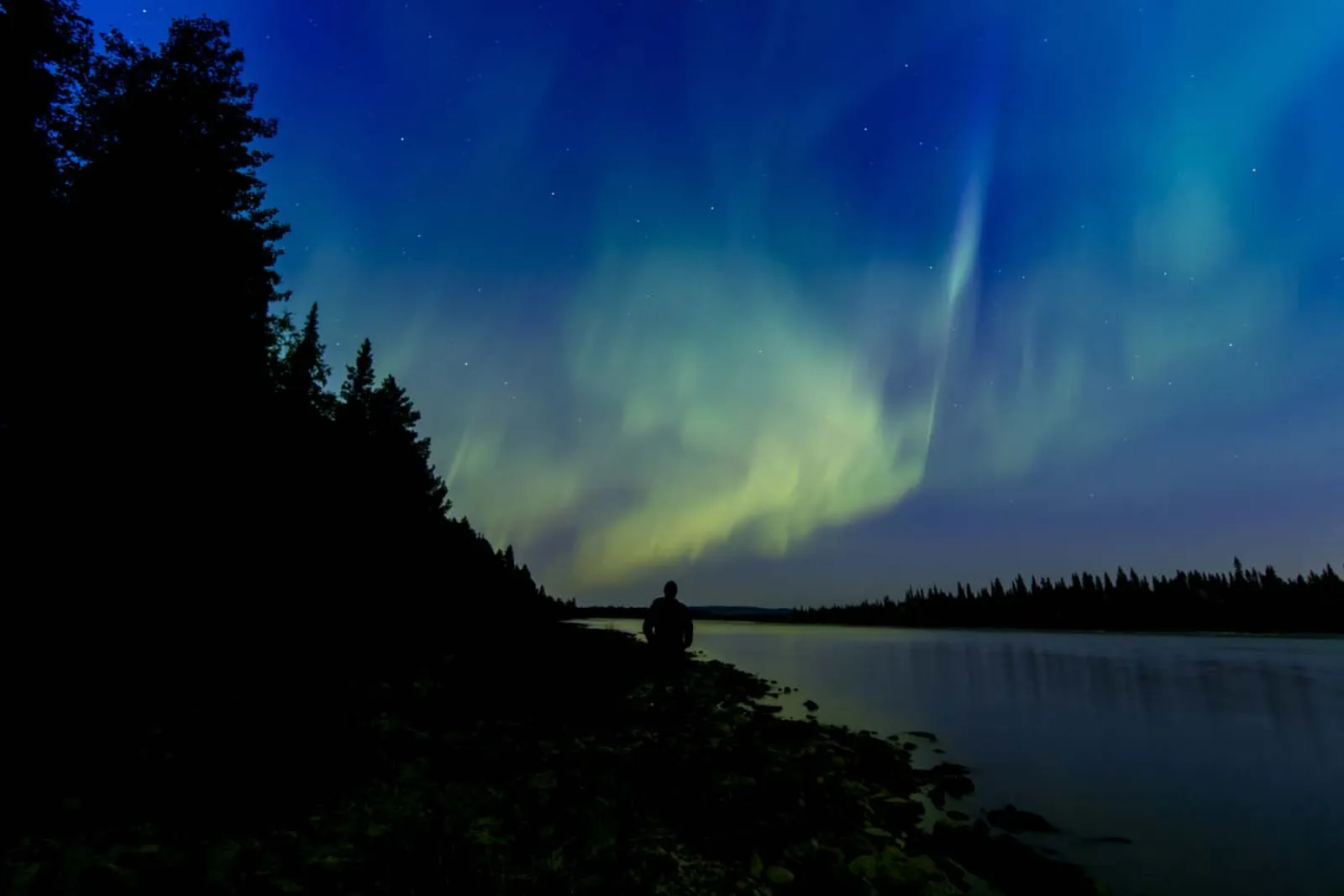 Northern Lights over torne river