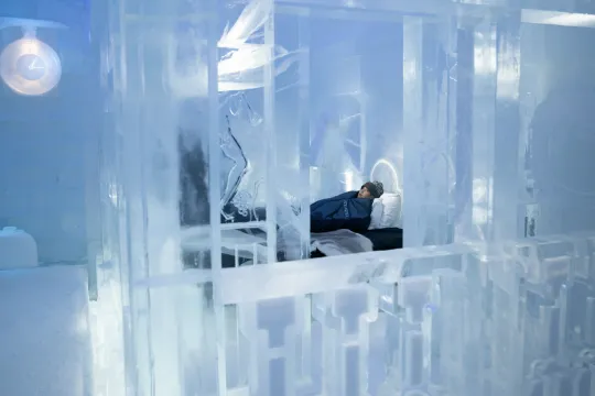 sleeping in icehotel