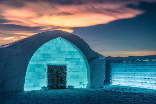 entrance to ICEHOTEL 34