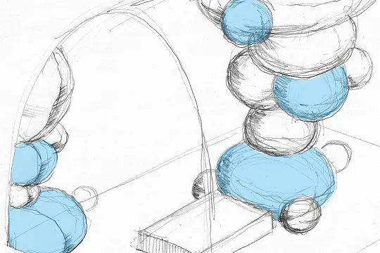 Art Suite Linking the beads by Yasuaki Onishi & Minako Yoshida