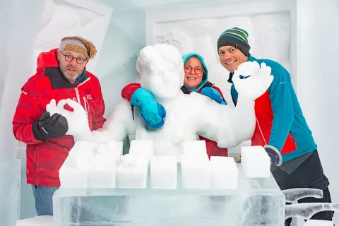 Artists Edith van de Wetering, Wilfred Stijger & Luca Roncoroni